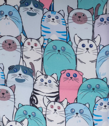 Delicate scarf shawl cats cats warm