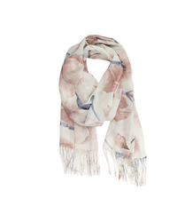 Women's floral pattern scarf 180x70