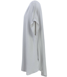 Smooth, loose and comfortable basic mini tunic dress