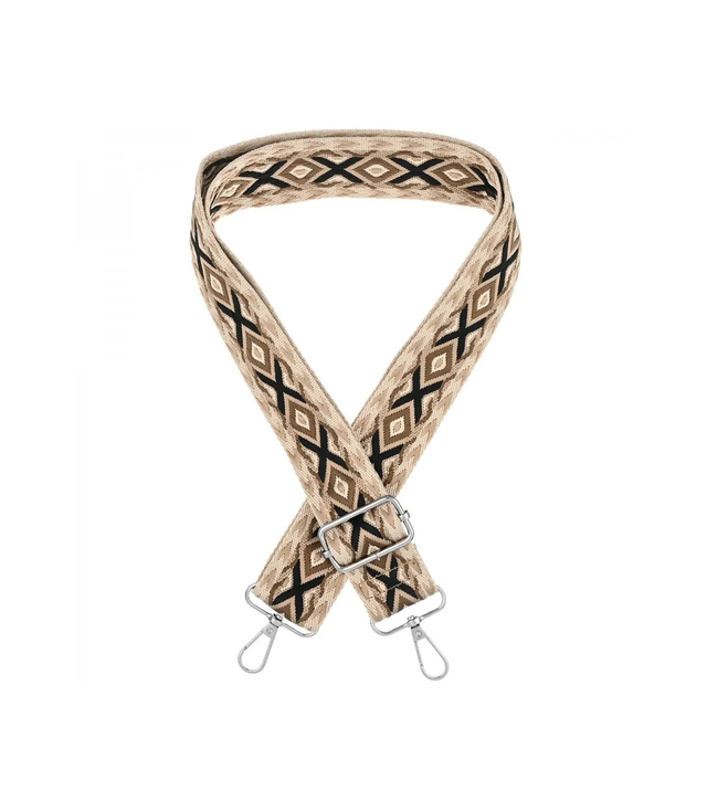 Fashionable braided wide purse strap adjustable