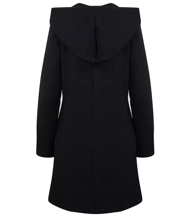 Long sweatshirt overlay asymmetric BASIC zipper