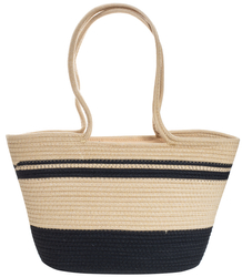 Mega large summer beach bag braided cotton