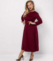 Classic strapless flared midi dress ELISE 2