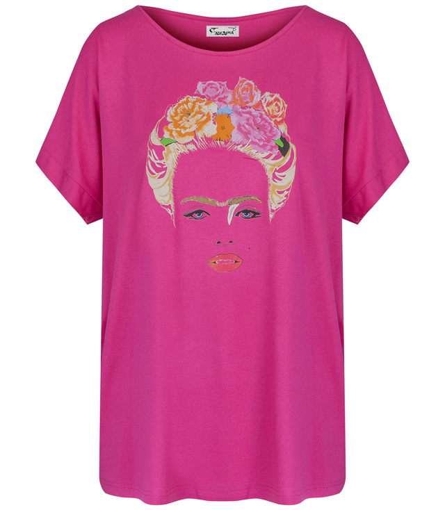 Women's short-sleeved T-shirt with the FRIDA print