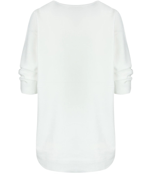 Classic warm women's heart sweater ROSALIA