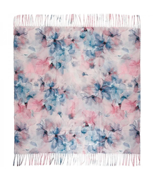 Delicate elegant women's shawl shawl with tassels