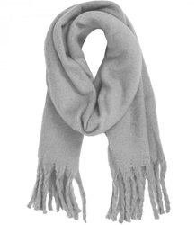 Scarf Thick scarf tassels single color warm soft 180x45 cm