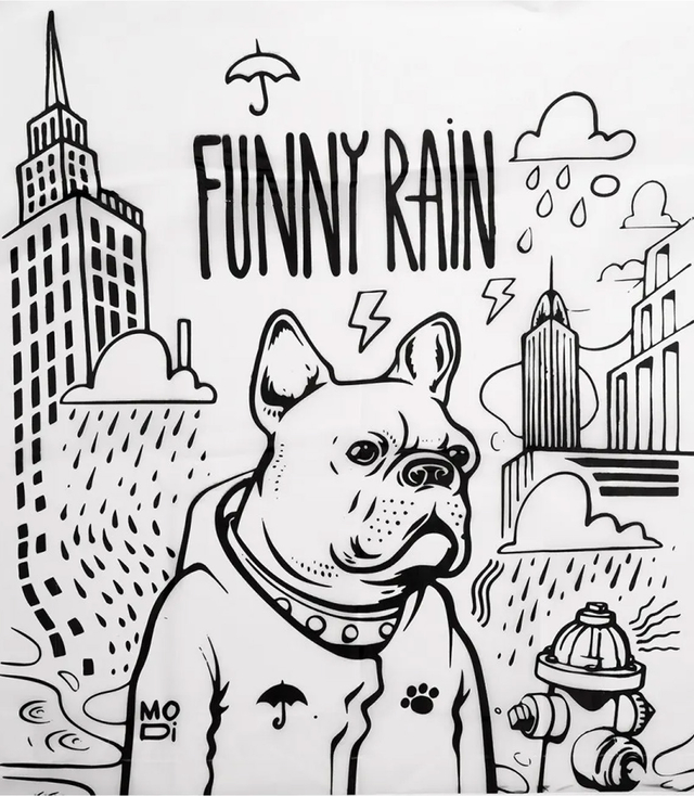 Unisex 100% PVC waterproof raincoat - fashionable patterns