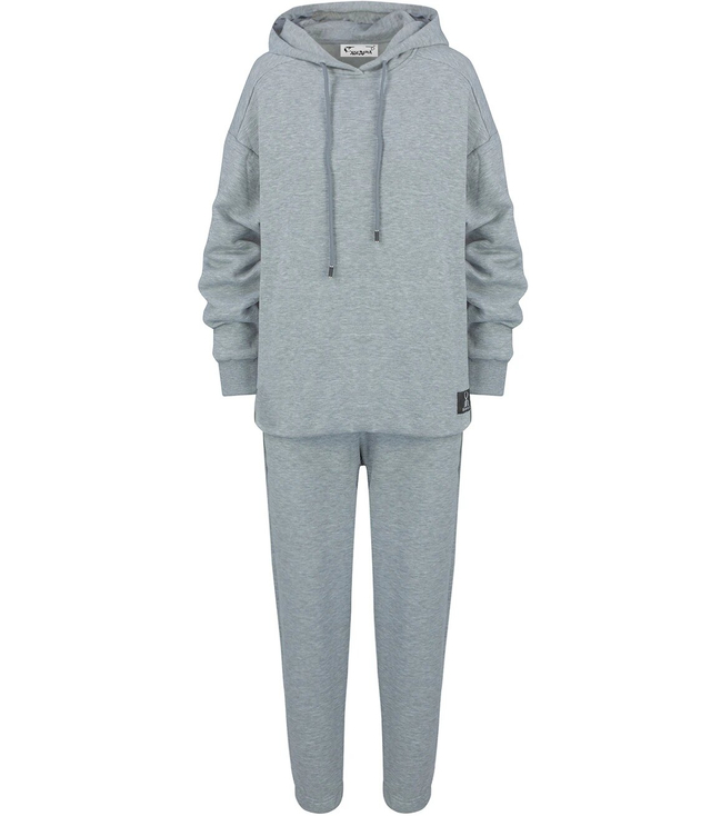 Oversize smooth cotton sports tracksuit MARGARET