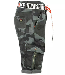 Men's cargo shorts camo stripe