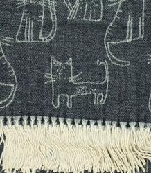 Warm scarf cats cats square scarf