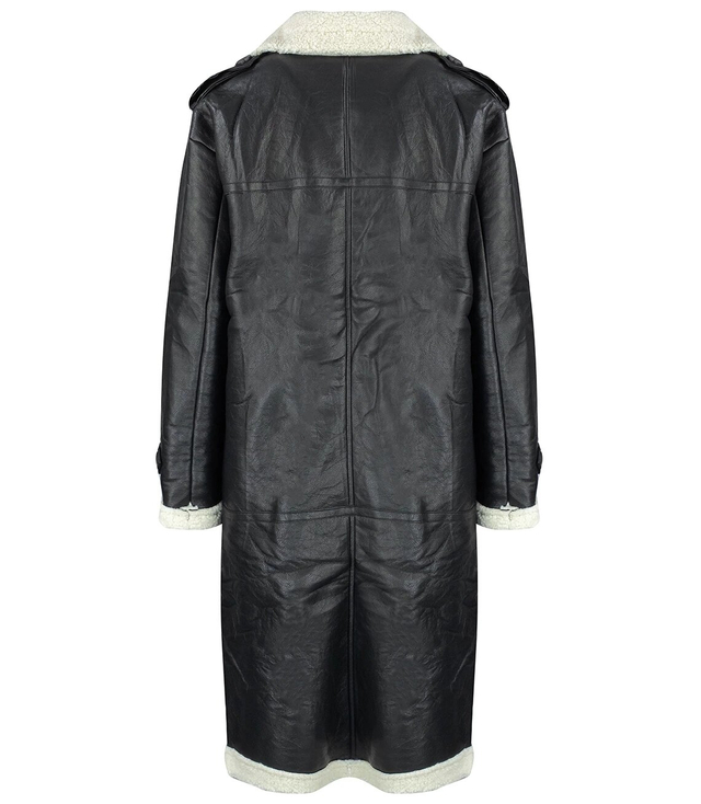 Women's sheepskin coat made of ANALISE eco-leather