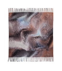 Fashionable multicolored shawl scarf with tassels