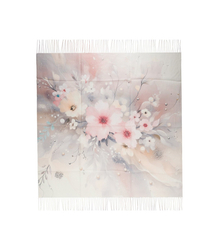 Women's floral pattern scarf 180x70