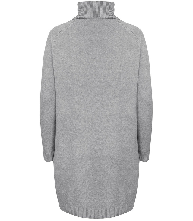 Luźna Sukienka dzianinowa Golf WEŁNA +SIZE