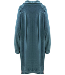 Sukienka Welurowa bluza dresowa z napisami