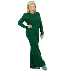 Dzianinowy zestaw dresowy z luźną bluzą i spodniami MARBELLA