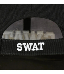 Men's adjustable cotton baseball cap with SWAT embroidery