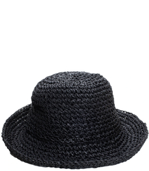 Braided straw hat BUCKET HAT