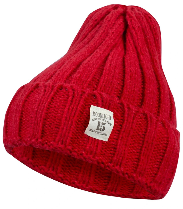 Warm unisex one-color mohair beanie hat