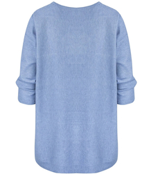 Classic, warm women's V-neck sweater ROSALIA