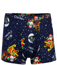 Men's Christmas boxers with Santa Claus