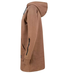 Long sweatshirt sweatshirt dress hood zippers