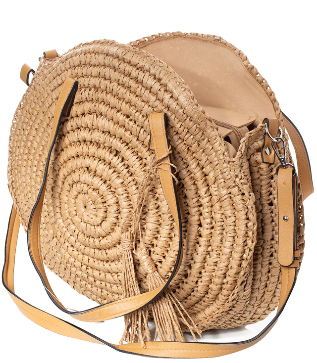 Round etnia bag shoulder shopper bag with strap