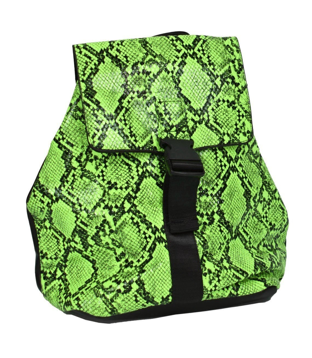 Designer backpack ECO snake skin NEON