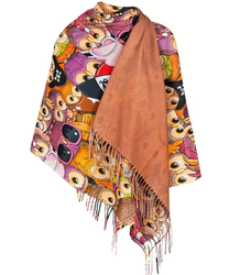 Beautiful shawl scarf owls owls viscose