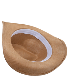 Men's cowboy hat with black strap