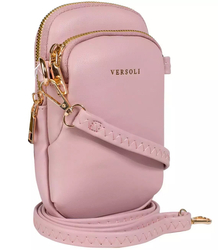 Small mini bag with 2 zipper compartments sachet