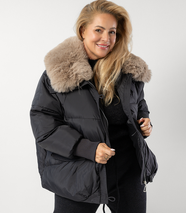 IRMA winter bomber jacket with detachable sheepskin jacket