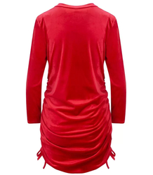 SEXY crinkled velor mini dress