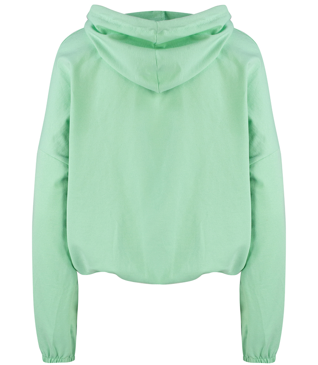 Women's thin, one-color basic sweatshirt with hood JULIA