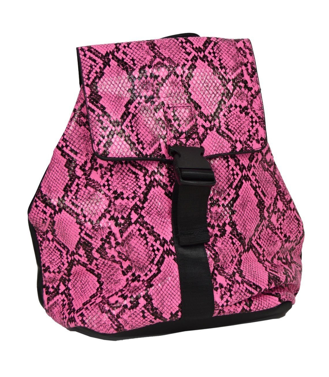 Designer backpack ECO snake skin NEON