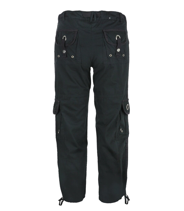 Women's cotton cargo pants with drawstring pockets