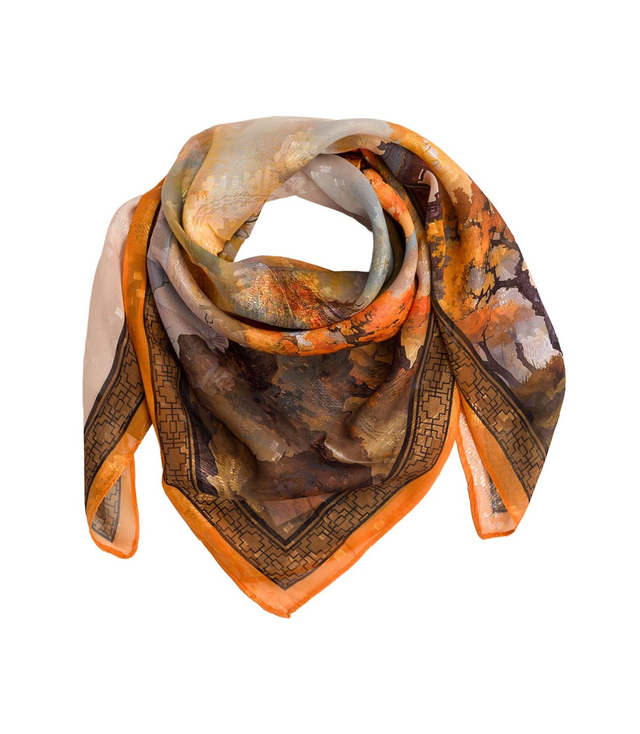 Elegant women's scarf with an insane 70x70 pattern