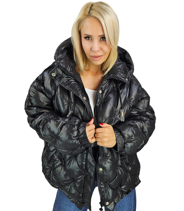 Women's quilted insulated transitional jacket with hood JULIET