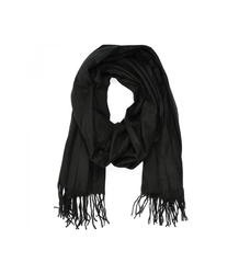 Mięciutki duży szal z frędzlami jednolity klasyczny