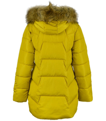 Women&#39;s fitted winter jacket with a hood