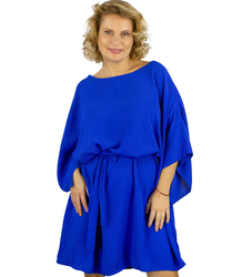 Airy butterfly tunic dress tied at waist DREAM