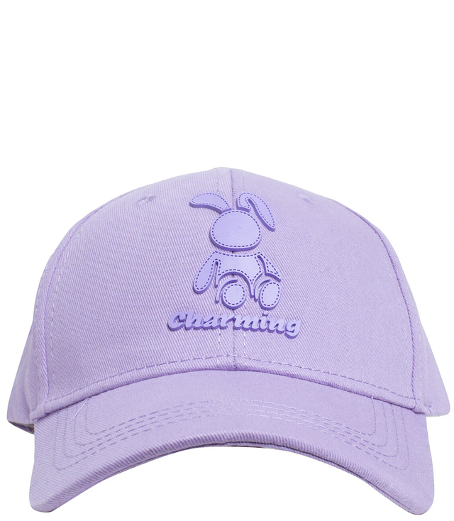 Children's baseball cap decorated with a bunny patch