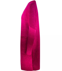 Long cardigan thick colorful ombre sweater