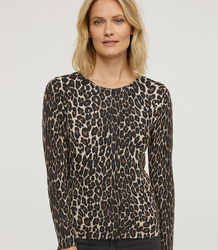 Classic women's sweater in camouflage Elegant VALERIA