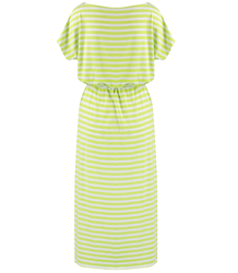 Long striped maxi dress with elastic band and string MARTA
