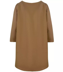 Oversize sweatshirt blouse longer back pocket