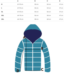 Quilted autumn winter jacket with hood MILANO