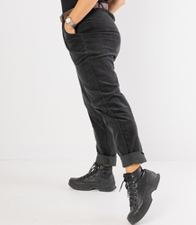 Corduroy chinos pants with belt CITY SOFT