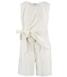 Linen set: shorts, blouse and belt LILIANA